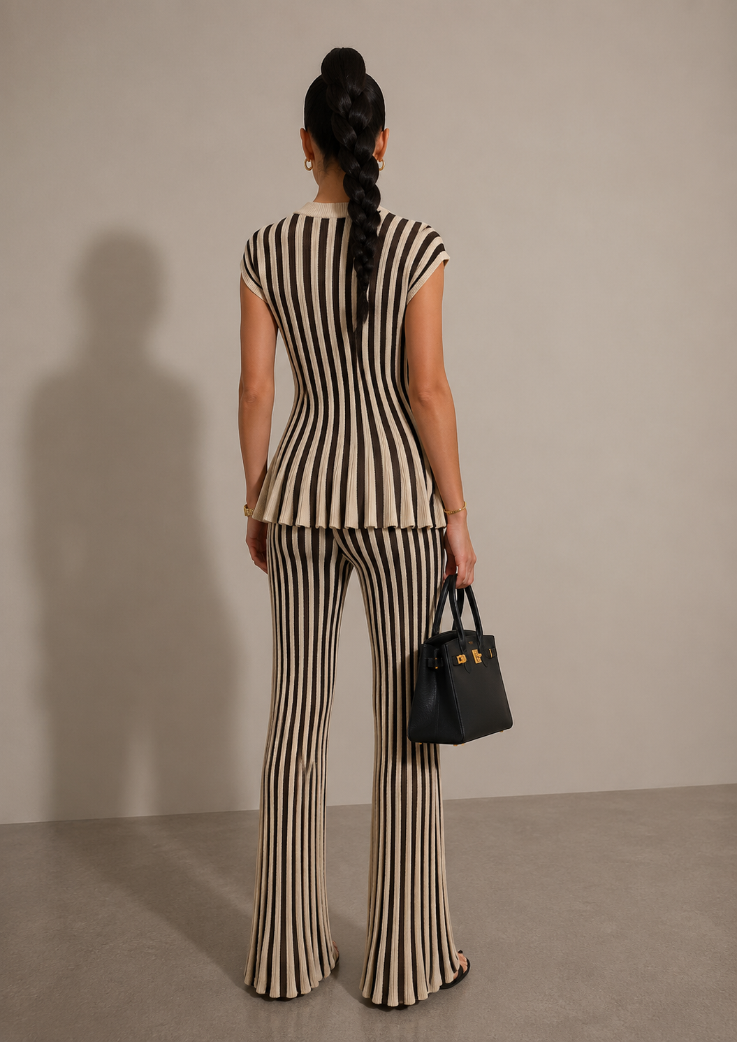 The Elise Stripe Knit Set