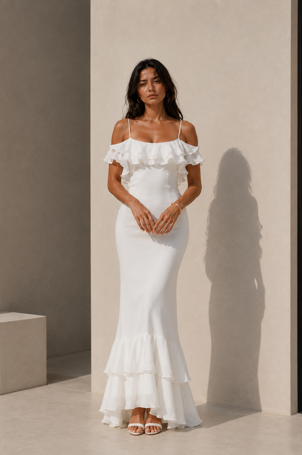 Riviera White Maxi Dress