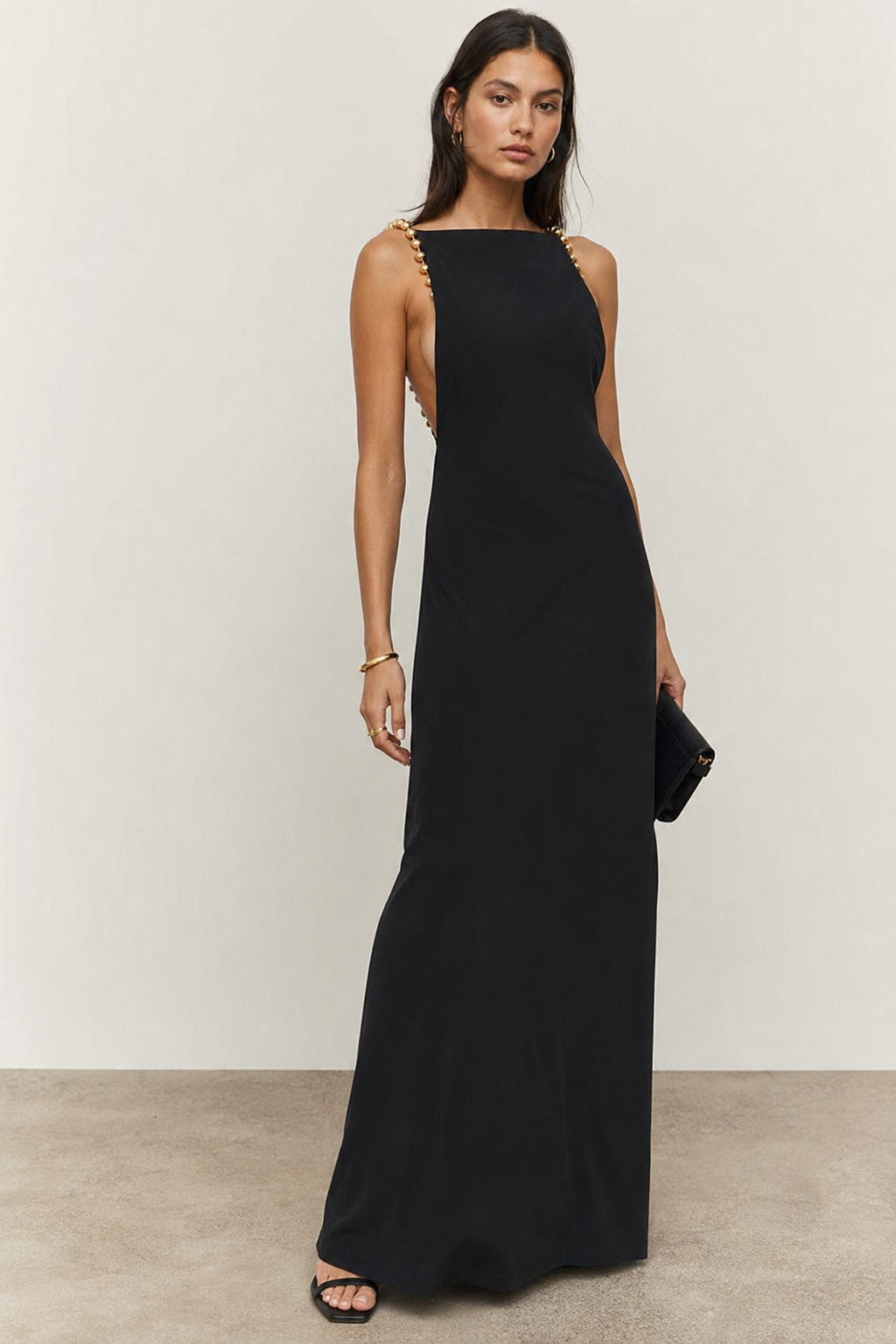Seraphina Satin Pearl Gown