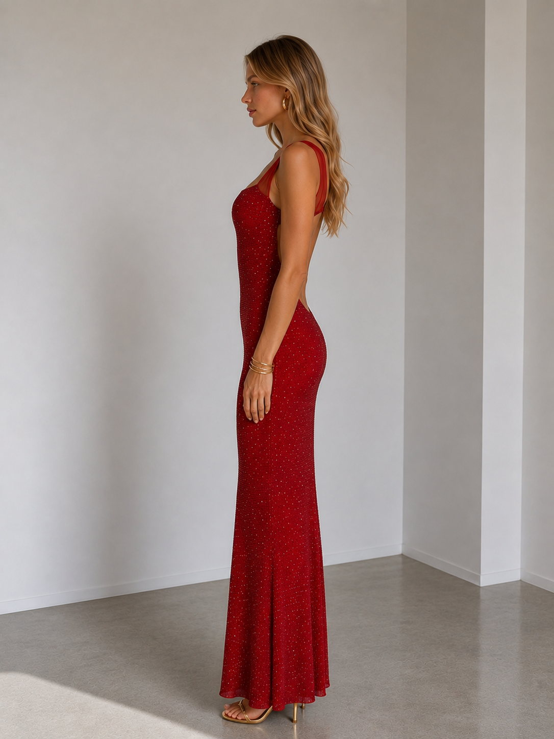 Scarlet Radiance Gown