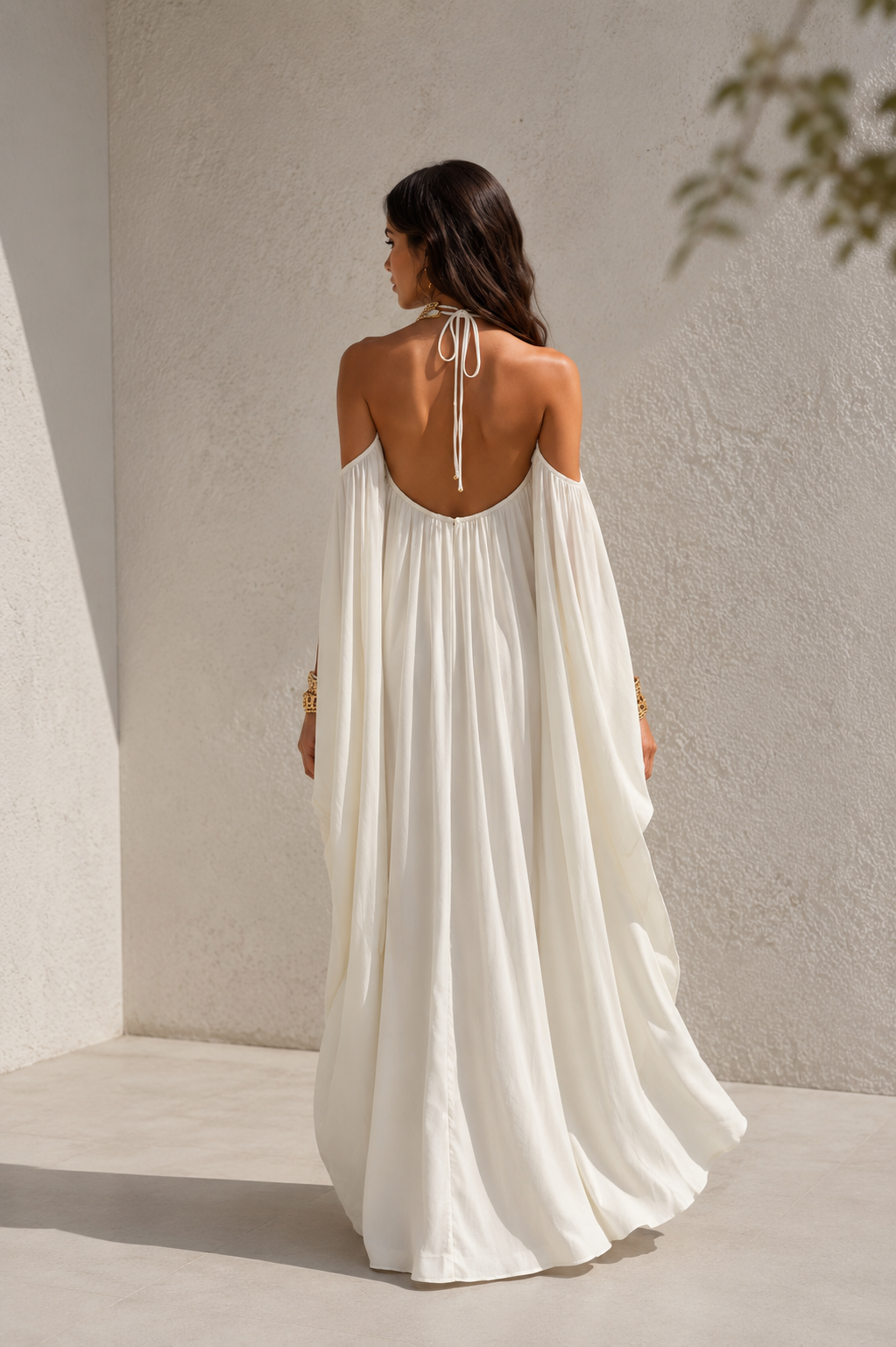 Serena White Embellished Maxi Dress
