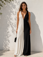 Isla Contrast Draped Jumpsuit