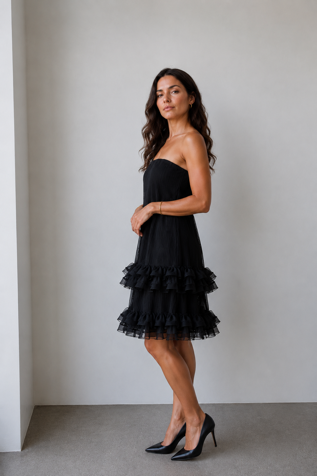 Amara Ruffle Mini Dress