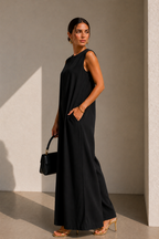 Amara Wide-Leg Sleeveless Jumpsuit