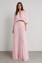 Aurora Pleated Chiffon Set