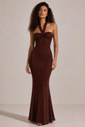 Seraphina Chocolate Shimmer Gown