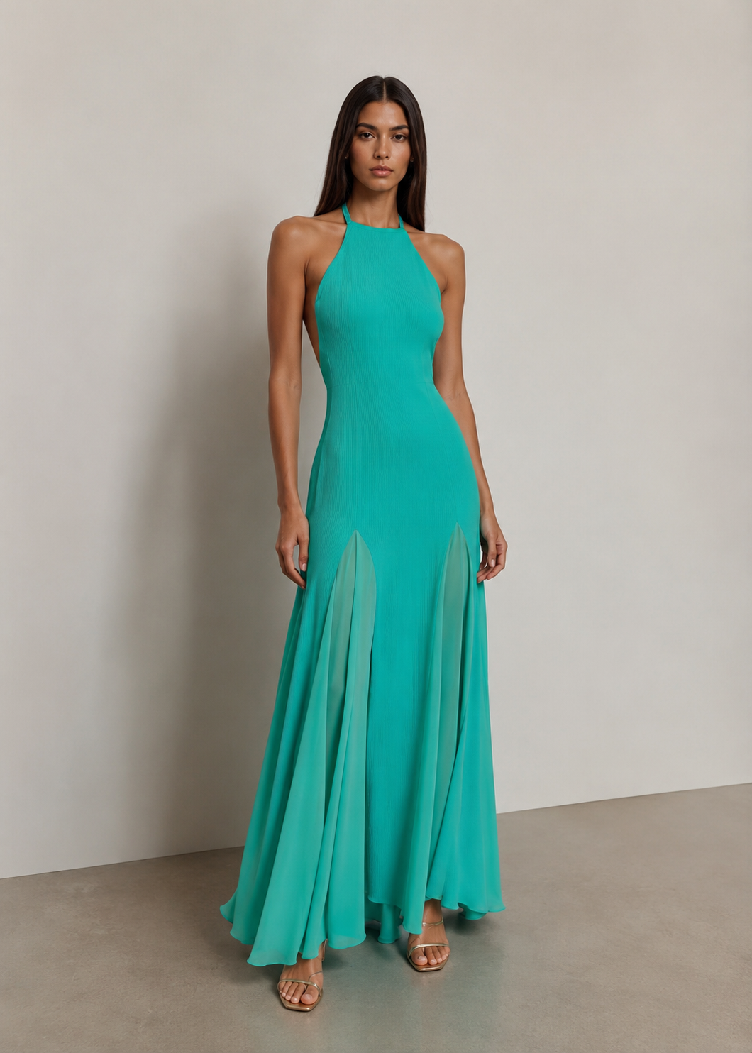 Seraphina Open Back Gown