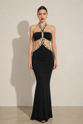 Seraphina Embellished Cut-Out Evening Gown