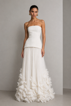Astera Pleated Floral Gown