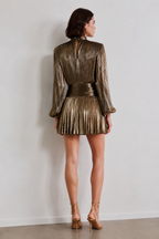 Aurelia Gold Éclat Mini Dress