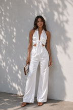 White Muse Wide Leg Set