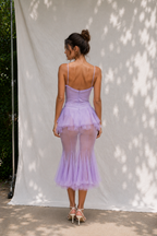 Celeste Sheer Corset Midi Dress