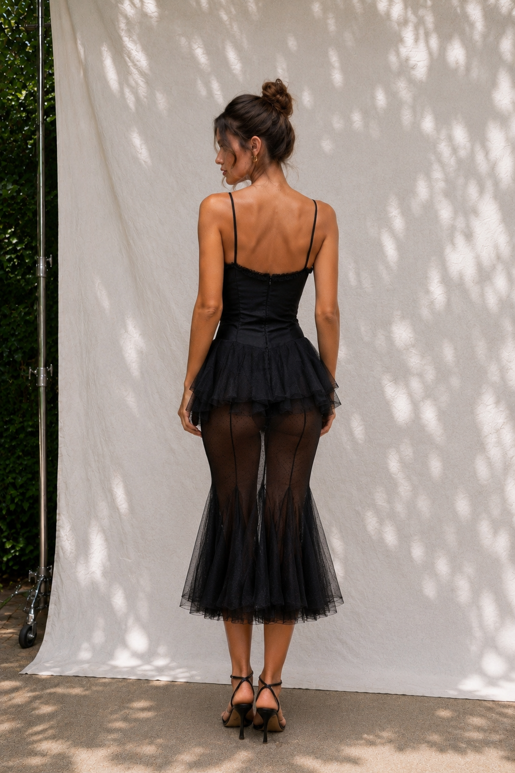 Celeste Sheer Corset Midi Dress