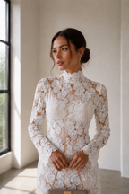 Amélie White Lace Mini Dress