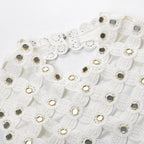 Charlotte Embellished Lace Mini Dress