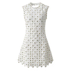 Charlotte Embellished Lace Mini Dress