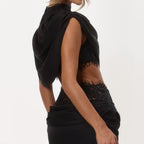 Élise Lace Draped Two-Piece Set